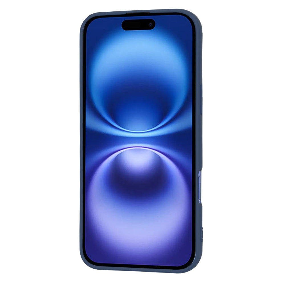 Étui pour Apple iPhone 16, Techsuit, SoftFlex, Bleu Marine