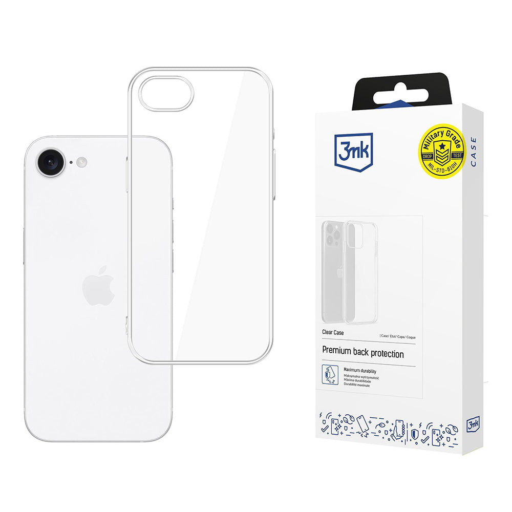 Coque pour Apple iPhone 17e / 16e, 3MK, Claire, Transparente