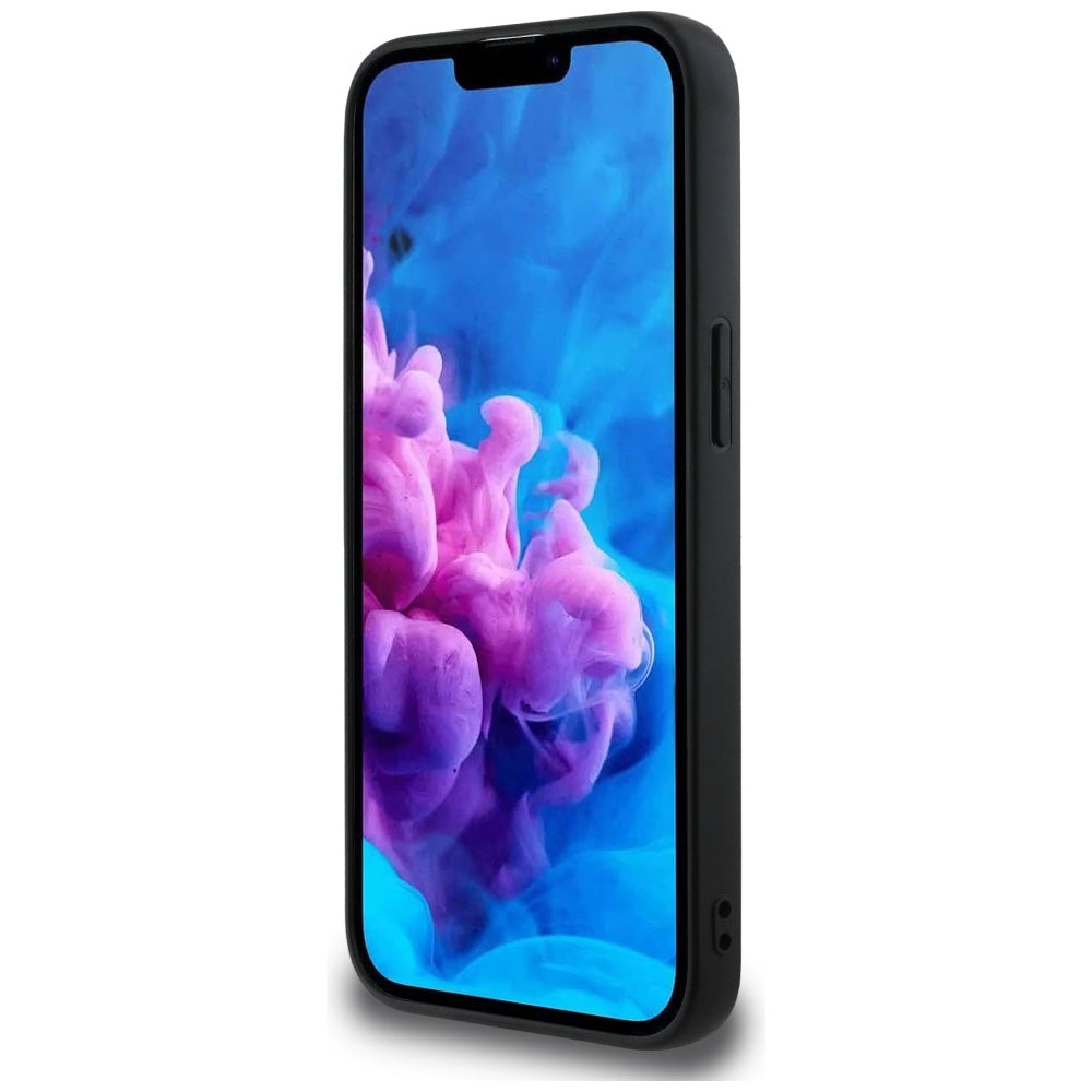 Custodia per Apple iPhone 16e, Guess, 4G Grained Big and Classic Logo, Nera