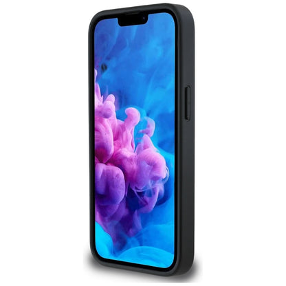 Housse pour Apple iPhone 16e, Karl Lagerfeld, Monogramme Tête de Choupette, Noire