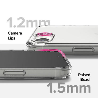 Custodia per Apple iPhone 17e / 16e, Ringke, Fusion, Trasparente Opaca