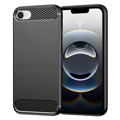 Custodia per Apple iPhone 17e / 16e, Techsuit, Carbonio, Nera