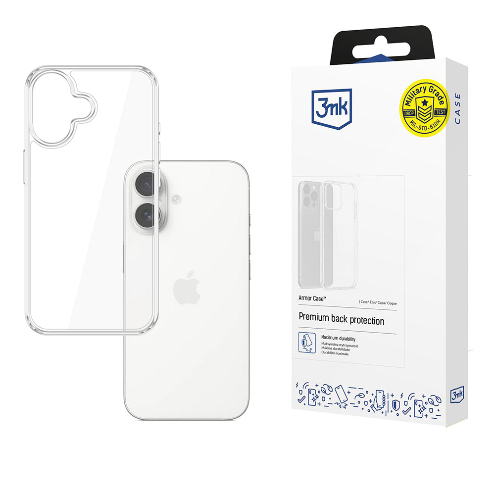 Custodia per Apple iPhone 17, 3MK, Armor, Trasparente