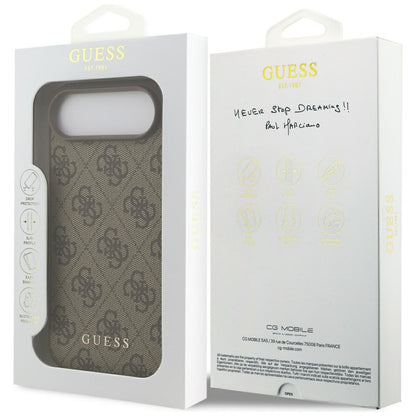 Hülle für Apple iPhone 17 Air, Guess, 4G Classic, Braun