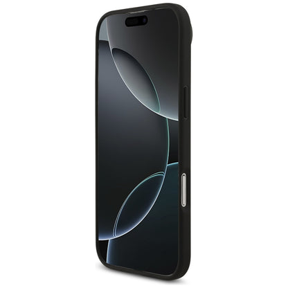 Étui pour Apple iPhone 17 Air, Guess, 4G Grained Big and Classic Logo, Noir