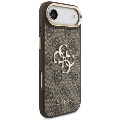 Étui pour Apple iPhone 17 Air, Guess, Big 4G Logo Classic, Marron Doré.