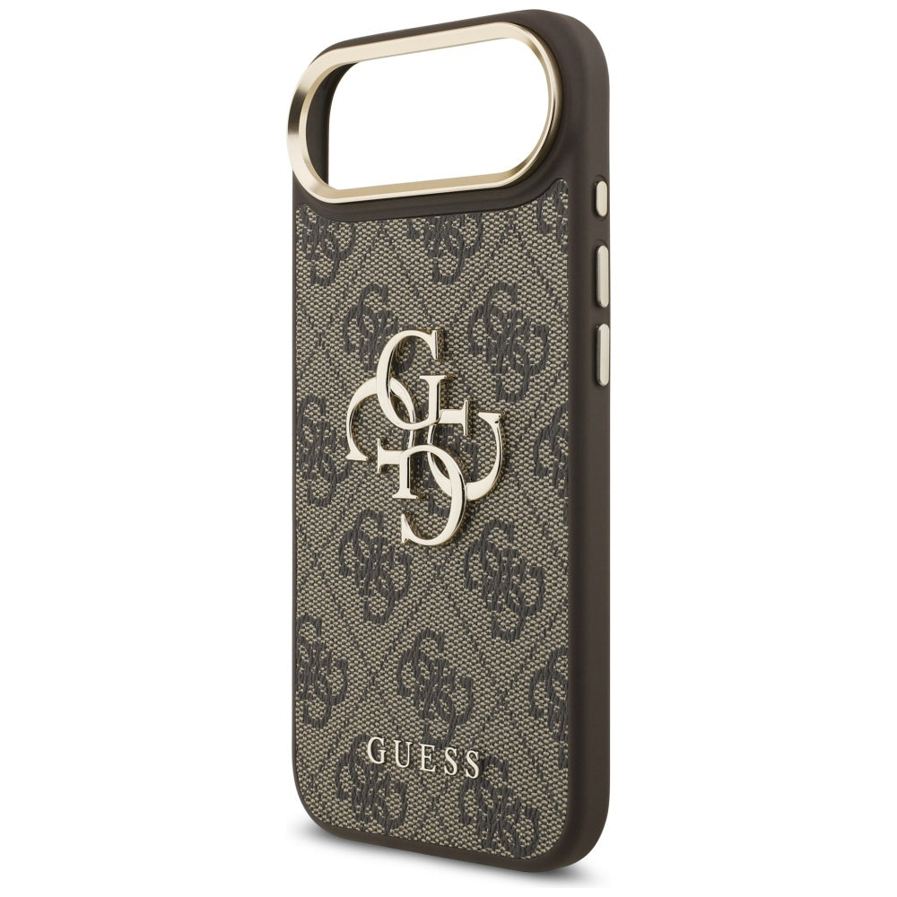 Étui pour Apple iPhone 17 Air, Guess, Big 4G Logo Classic, Marron Doré.