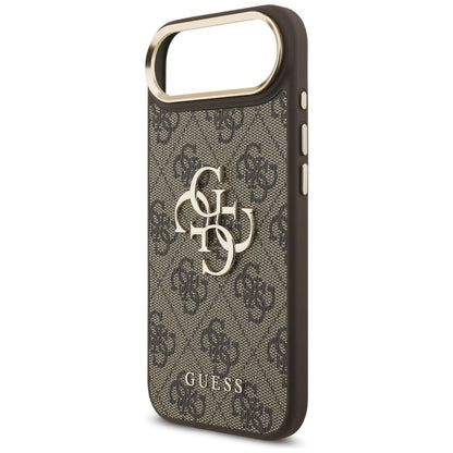 Étui pour Apple iPhone 17 Air, Guess, Big 4G Logo Classic, Marron Doré.