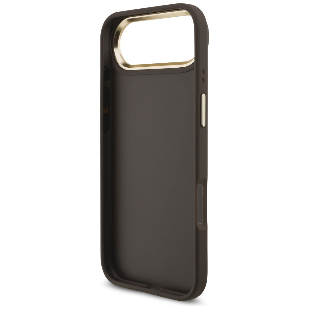Étui pour Apple iPhone 17 Air, Guess, Big 4G Logo Classic, Marron Doré.