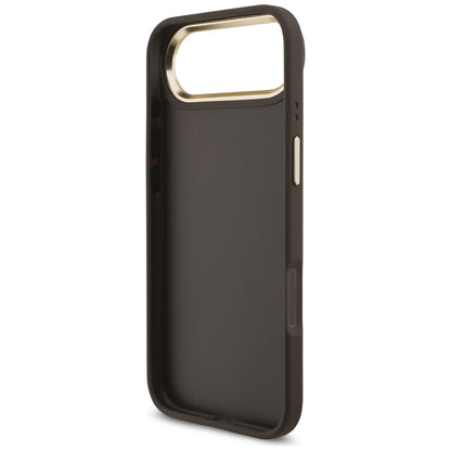 Étui pour Apple iPhone 17 Air, Guess, Big 4G Logo Classic, Marron Doré.