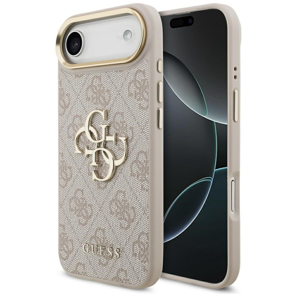 Custodia per Apple iPhone 17 Air, Guess, Big 4G Logo Classic, Rosa Dorato