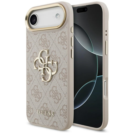Custodia per Apple iPhone 17 Air, Guess, Big 4G Logo Classic, Rosa Dorato