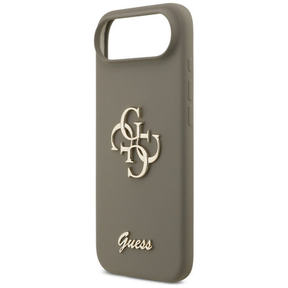 Étui pour Apple iPhone 17 Air, Guess, Big 4G Script, Marron