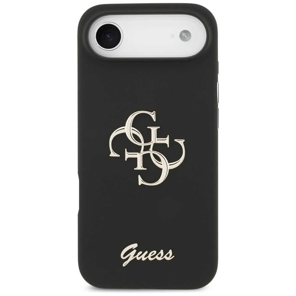 Hülle für Apple iPhone 17 Air, Guess, Big 4G Script, Schwarz