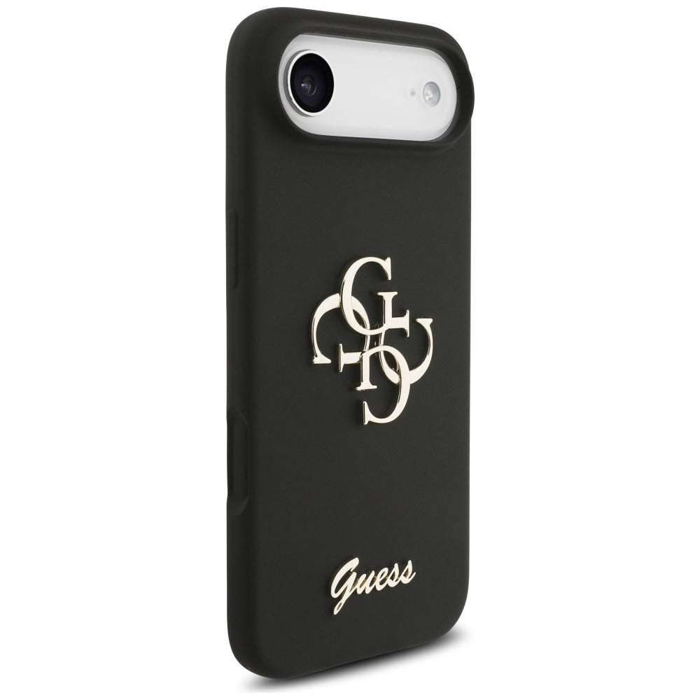 Hülle für Apple iPhone 17 Air, Guess, Big 4G Script, Schwarz