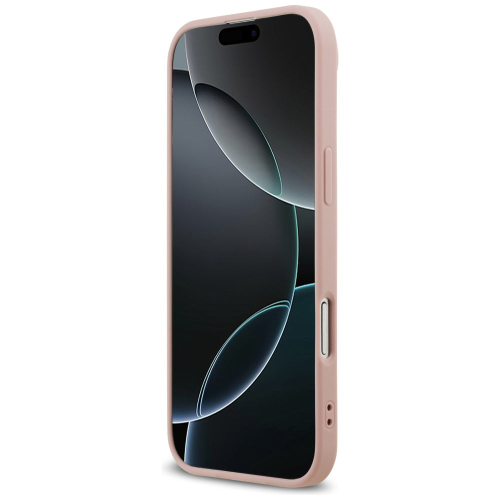 Étui pour Apple iPhone 17 Air, Guess, Fixed Glitter Big 4G, Rose