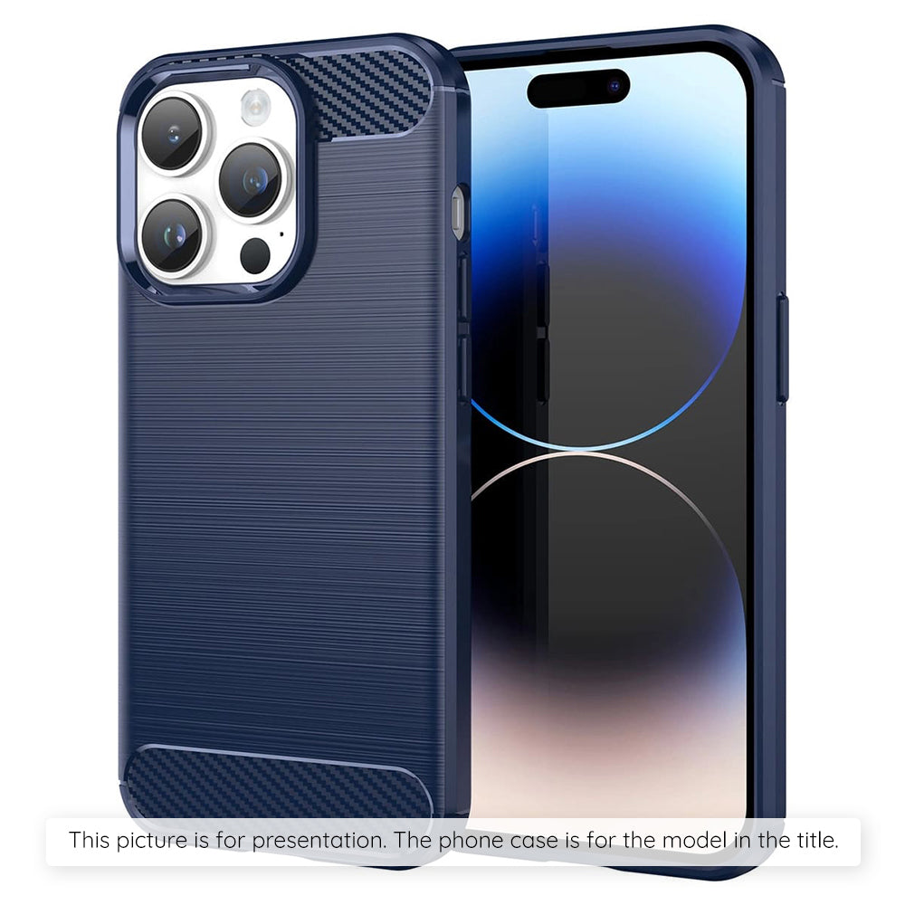 Étui pour Apple iPhone 17 Air, Techsuit, Carbone, Bleu