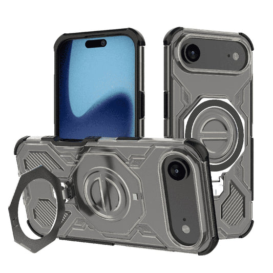 Étui pour Apple iPhone 17 Air, Techsuit, Carbon Shield Pro, Noir Clair