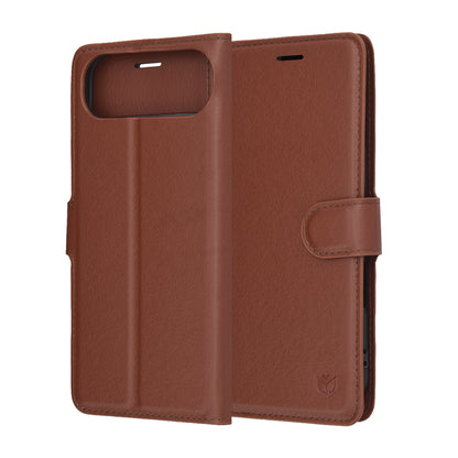 Étui pour Apple iPhone 17 Air, Techsuit, Leather Folio, Marron