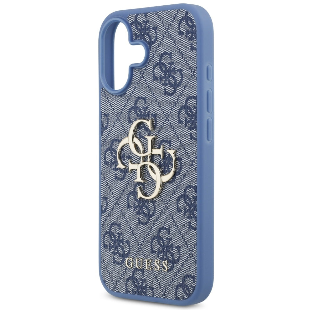 Étui pour Apple iPhone 17, Guess, 4G Big Logo, Bleu
