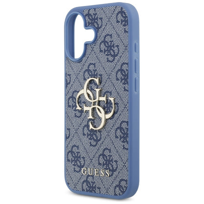 Étui pour Apple iPhone 17, Guess, 4G Big Logo, Bleu