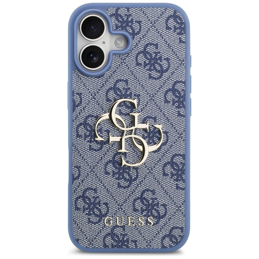 Étui pour Apple iPhone 17, Guess, 4G Big Logo, Bleu