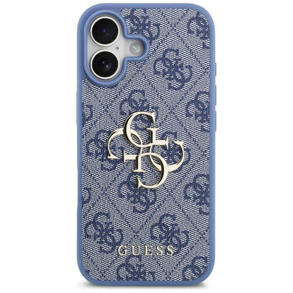 Étui pour Apple iPhone 17, Guess, 4G Big Logo, Bleu