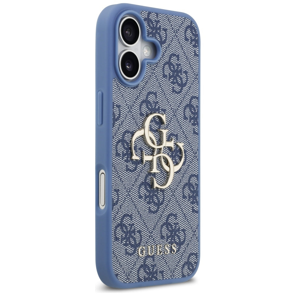 Étui pour Apple iPhone 17, Guess, 4G Big Logo, Bleu
