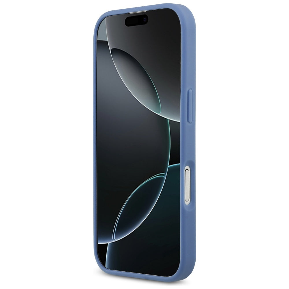 Étui pour Apple iPhone 17, Guess, 4G Big Logo, Bleu