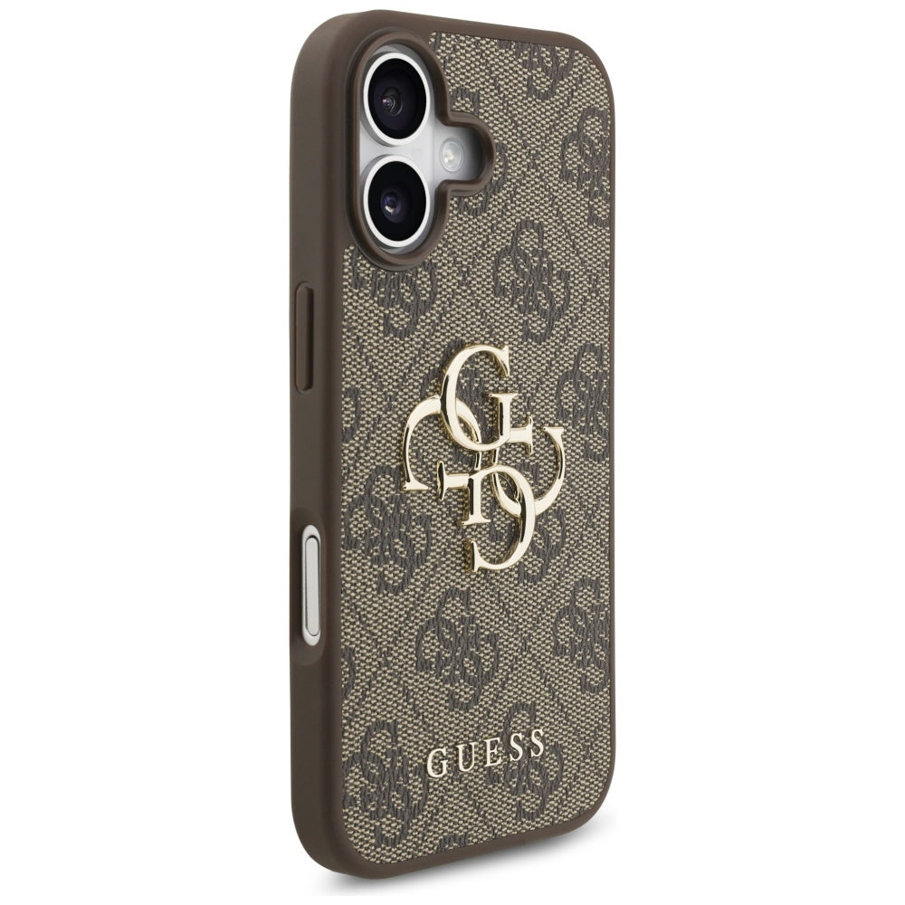 Étui pour Apple iPhone 17, Guess, 4G Big Logo, Marron