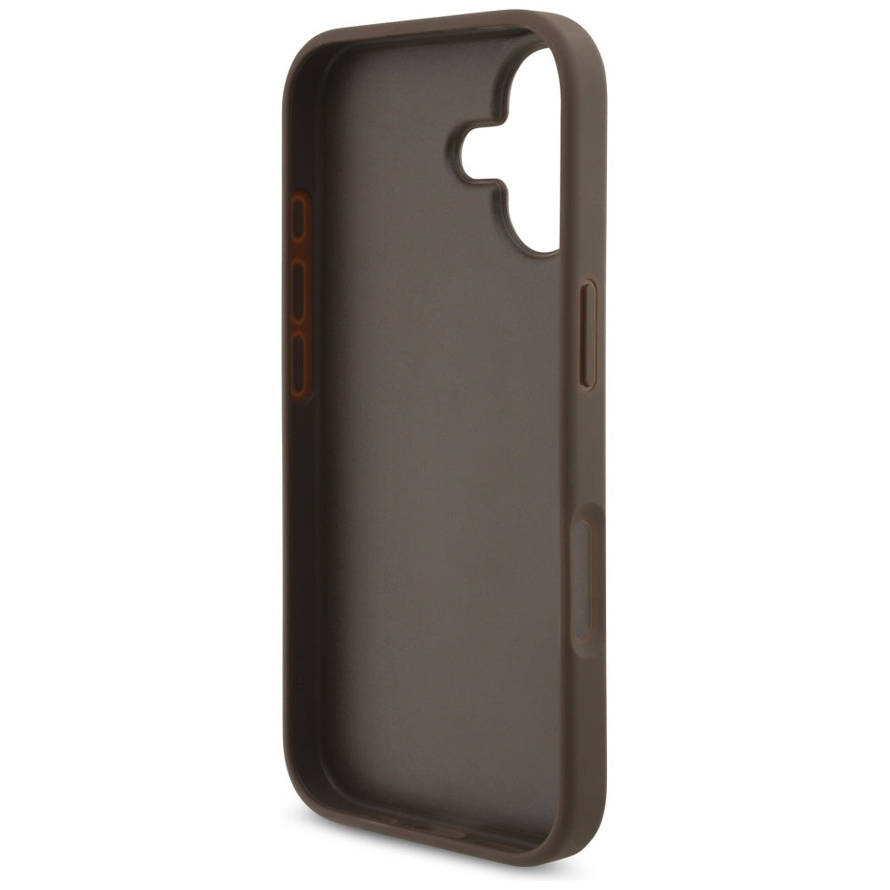 Étui pour Apple iPhone 17, Guess, 4G Big Logo, Marron