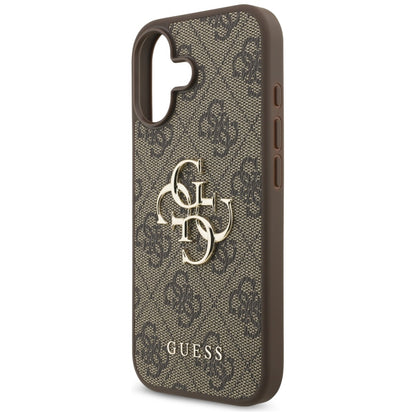 Étui pour Apple iPhone 17, Guess, 4G Big Logo, Marron