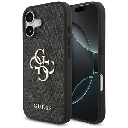 Étui pour Apple iPhone 17, Guess, 4G Big Logo, Noir