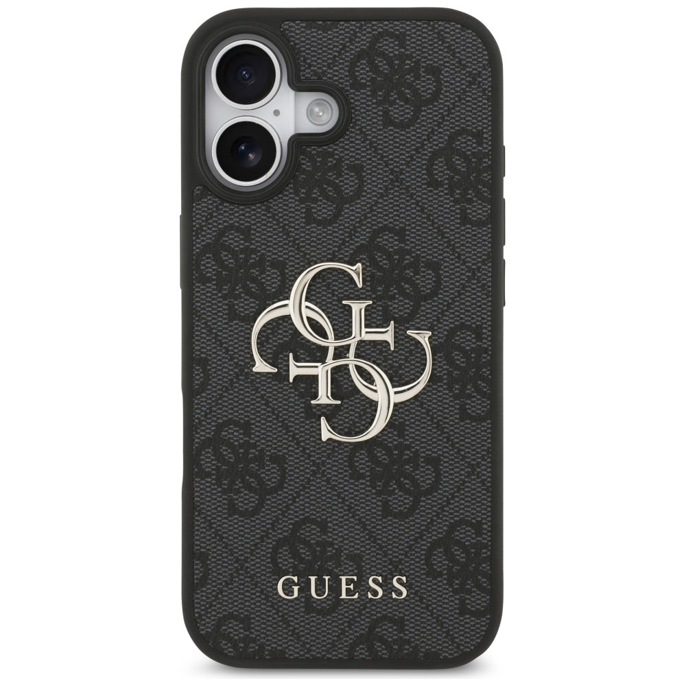 Étui pour Apple iPhone 17, Guess, 4G Big Logo, Noir