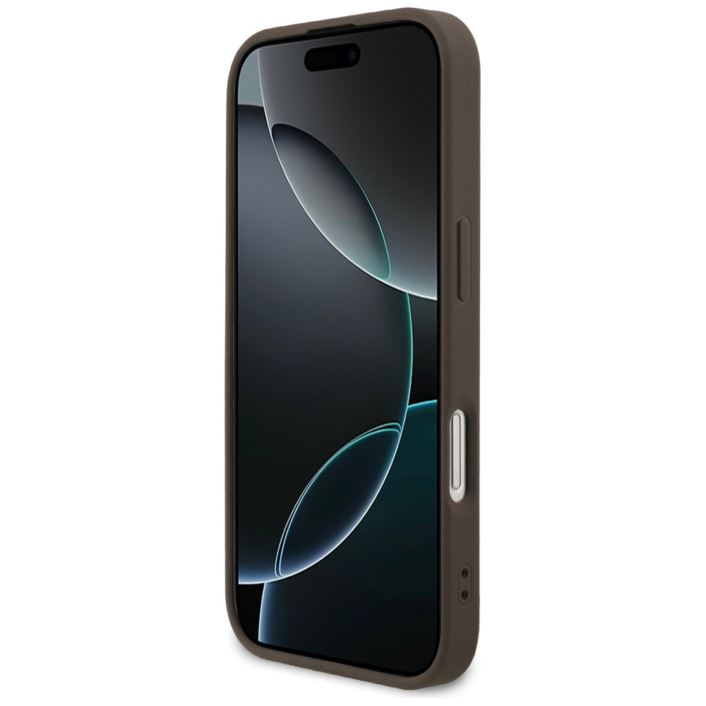 Étui pour Apple iPhone 17, Guess, 4G Classic, Marron
