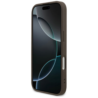 Étui pour Apple iPhone 17, Guess, 4G Classic, Marron