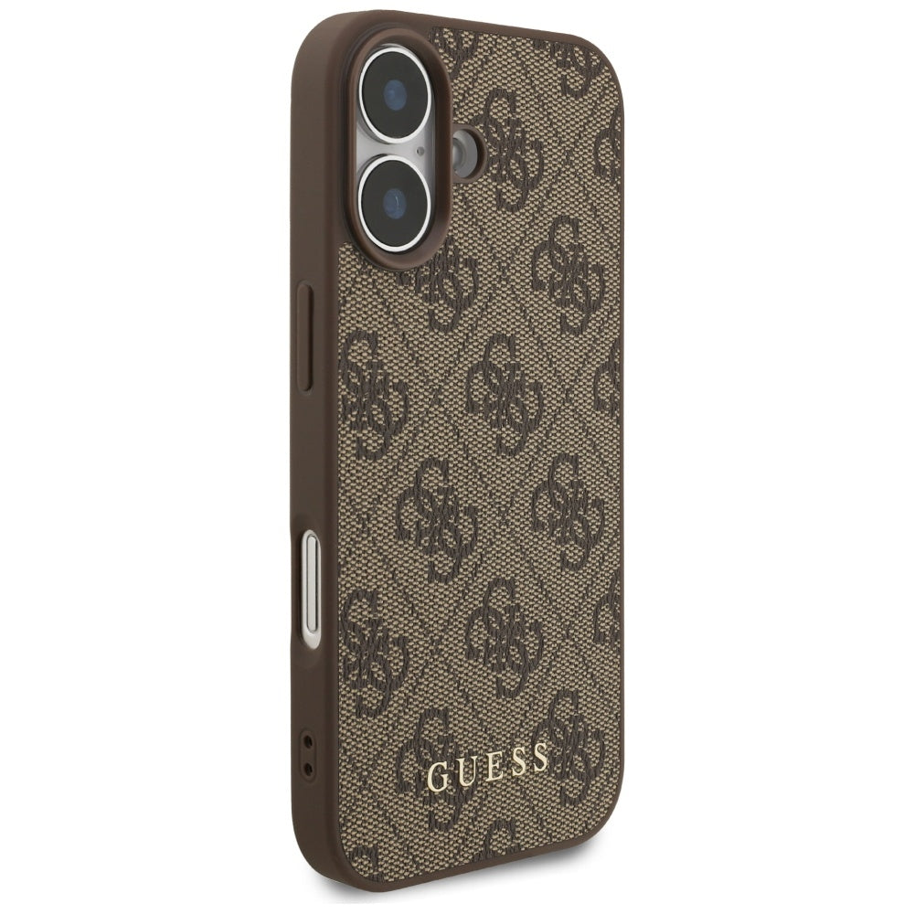 Étui pour Apple iPhone 17, Guess, 4G Classic, Marron