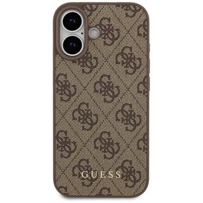 Étui pour Apple iPhone 17, Guess, 4G Classic, Marron