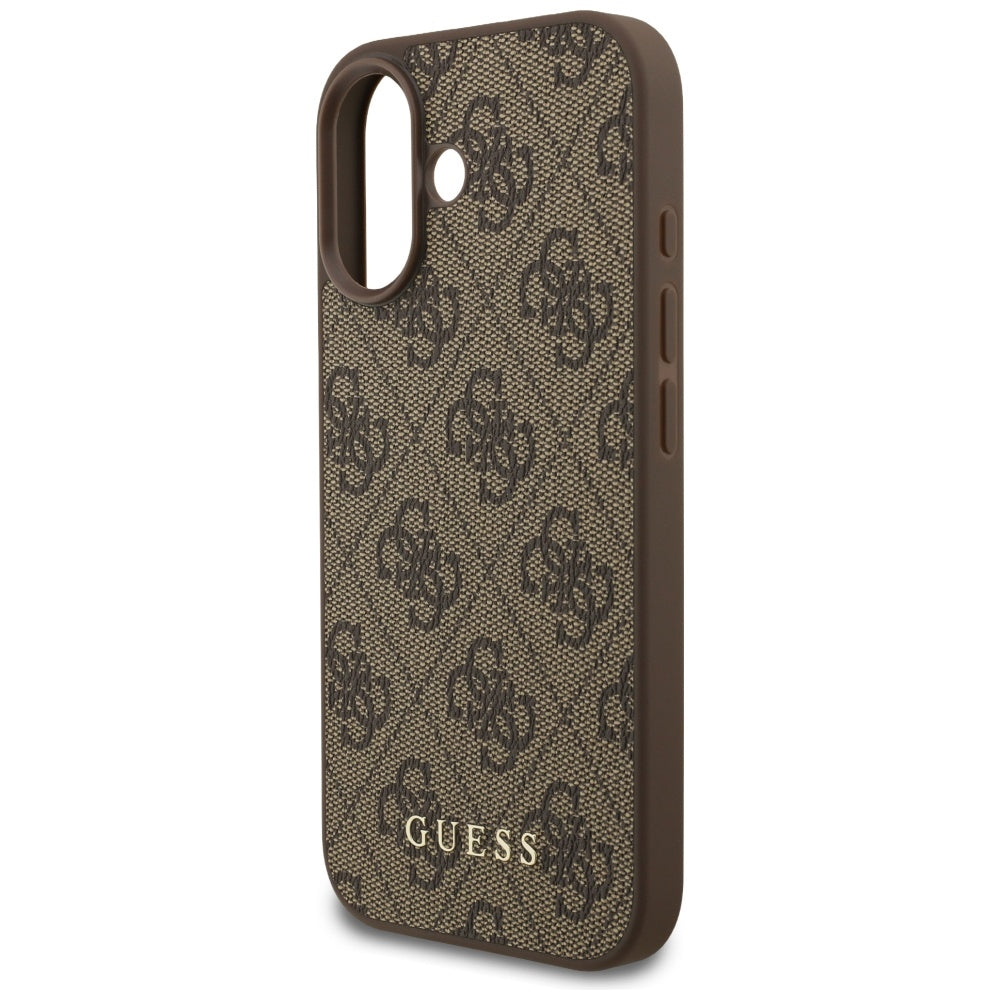 Étui pour Apple iPhone 17, Guess, 4G Classic, Marron