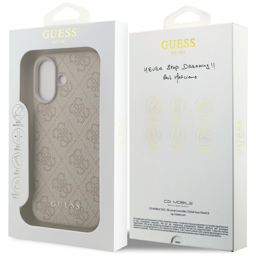 Étui pour Apple iPhone 17, Guess, 4G Classic, Rose