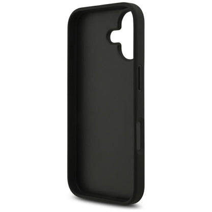 Custodia per Apple iPhone 17, Guess, 4G Grained Big and Classic Logo, Nera