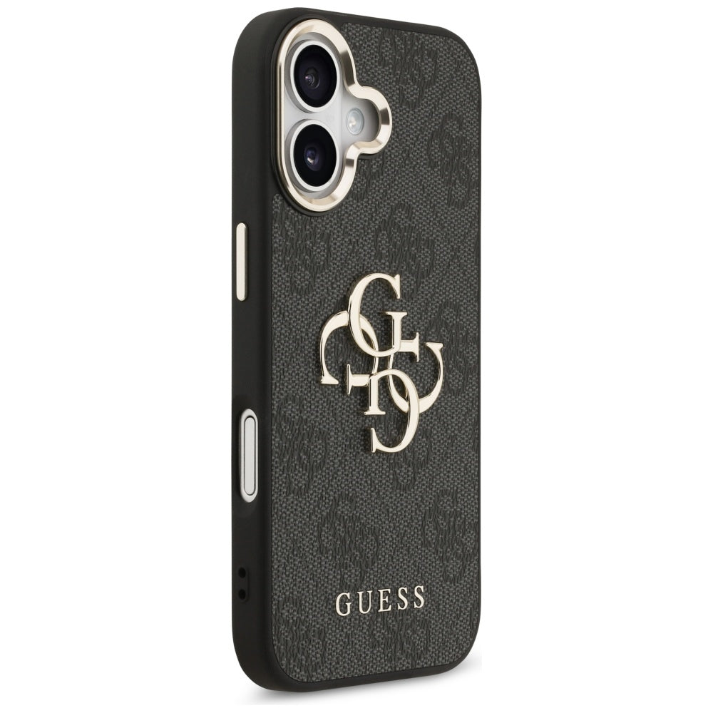 Custodia per Apple iPhone 17, Guess, Big 4G Logo Classic, Nero Dorato