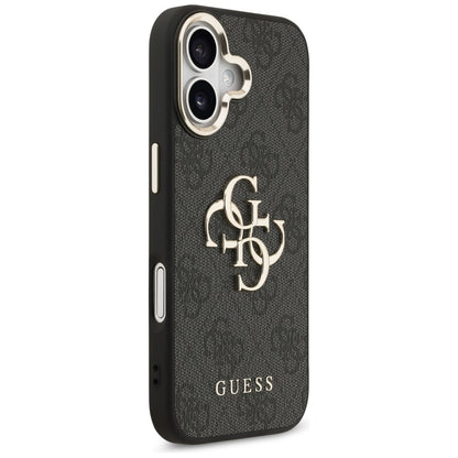Custodia per Apple iPhone 17, Guess, Big 4G Logo Classic, Nero Dorato