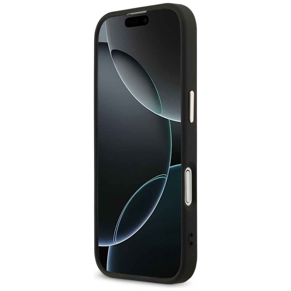 Custodia per Apple iPhone 17, Guess, Big 4G Logo Classic, Nero Dorato