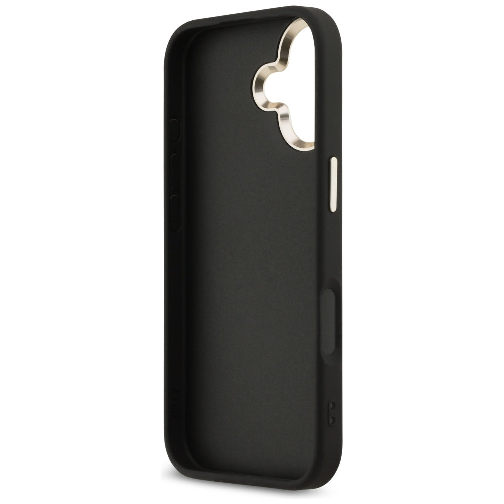 Custodia per Apple iPhone 17, Guess, Big 4G Logo Classic, Nero Dorato