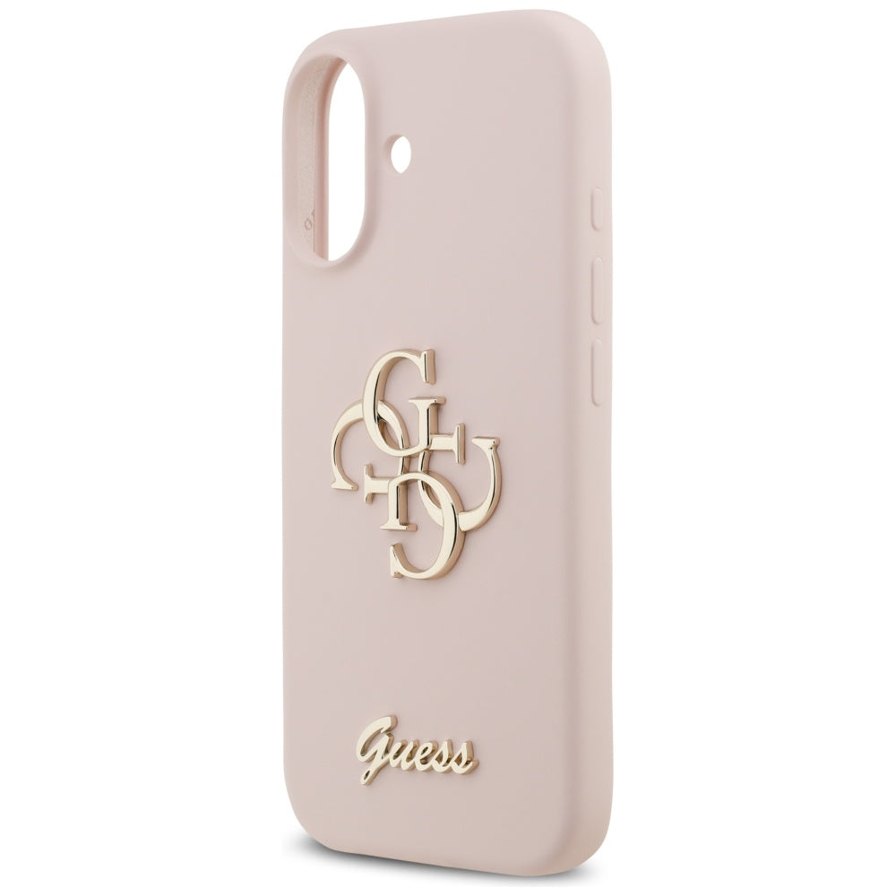 Custodia per Apple iPhone 17, Guess, Big 4G Script, Rosa Chiaro