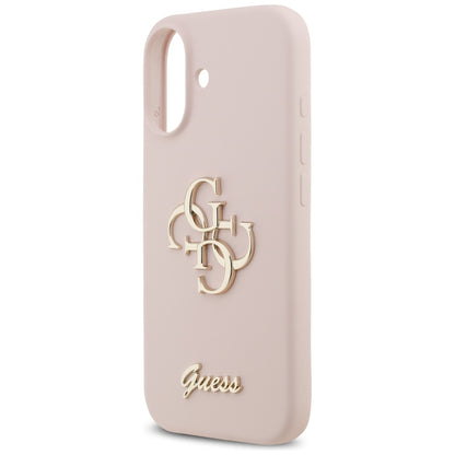 Custodia per Apple iPhone 17, Guess, Big 4G Script, Rosa Chiaro