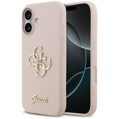 Custodia per Apple iPhone 17, Guess, Big 4G Script, Rosa Chiaro
