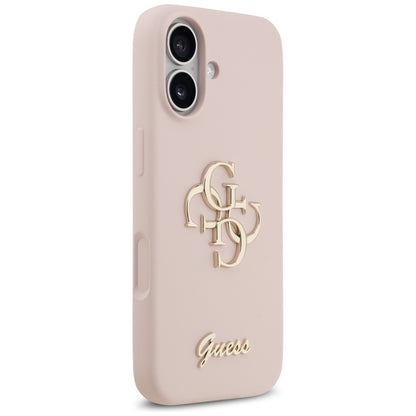 Custodia per Apple iPhone 17, Guess, Big 4G Script, Rosa Chiaro