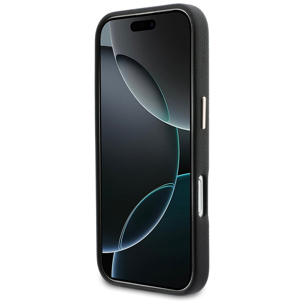 Étui pour Apple iPhone 17, Guess, Logo Résine, Noir